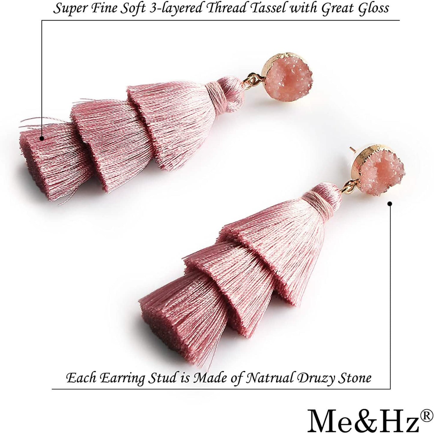 Me&Hz Colorful Layered Tassel Earrings DailySale