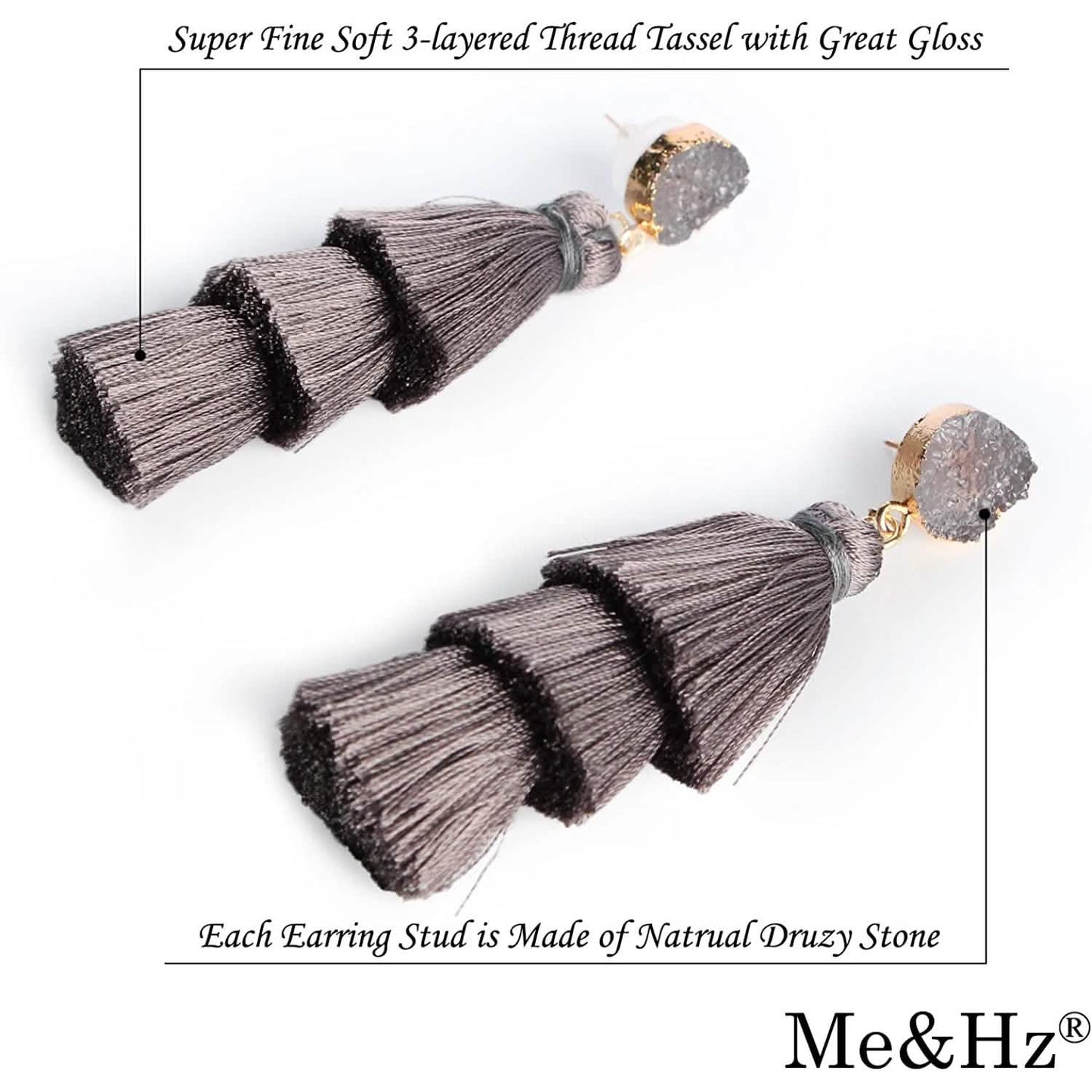 Me&Hz Colorful Layered Tassel Earrings DailySale