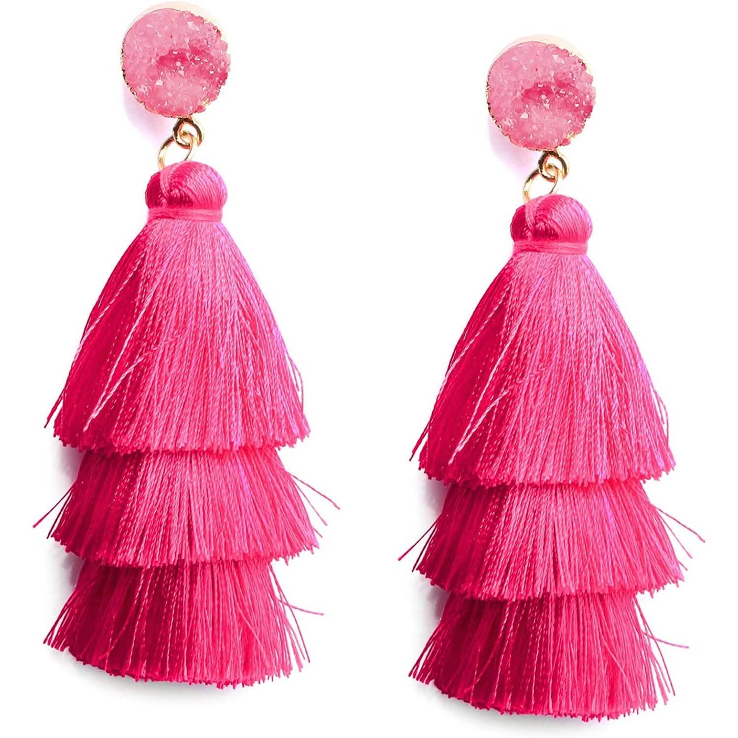 Me&Hz Colorful Layered Tassel Earrings DailySale