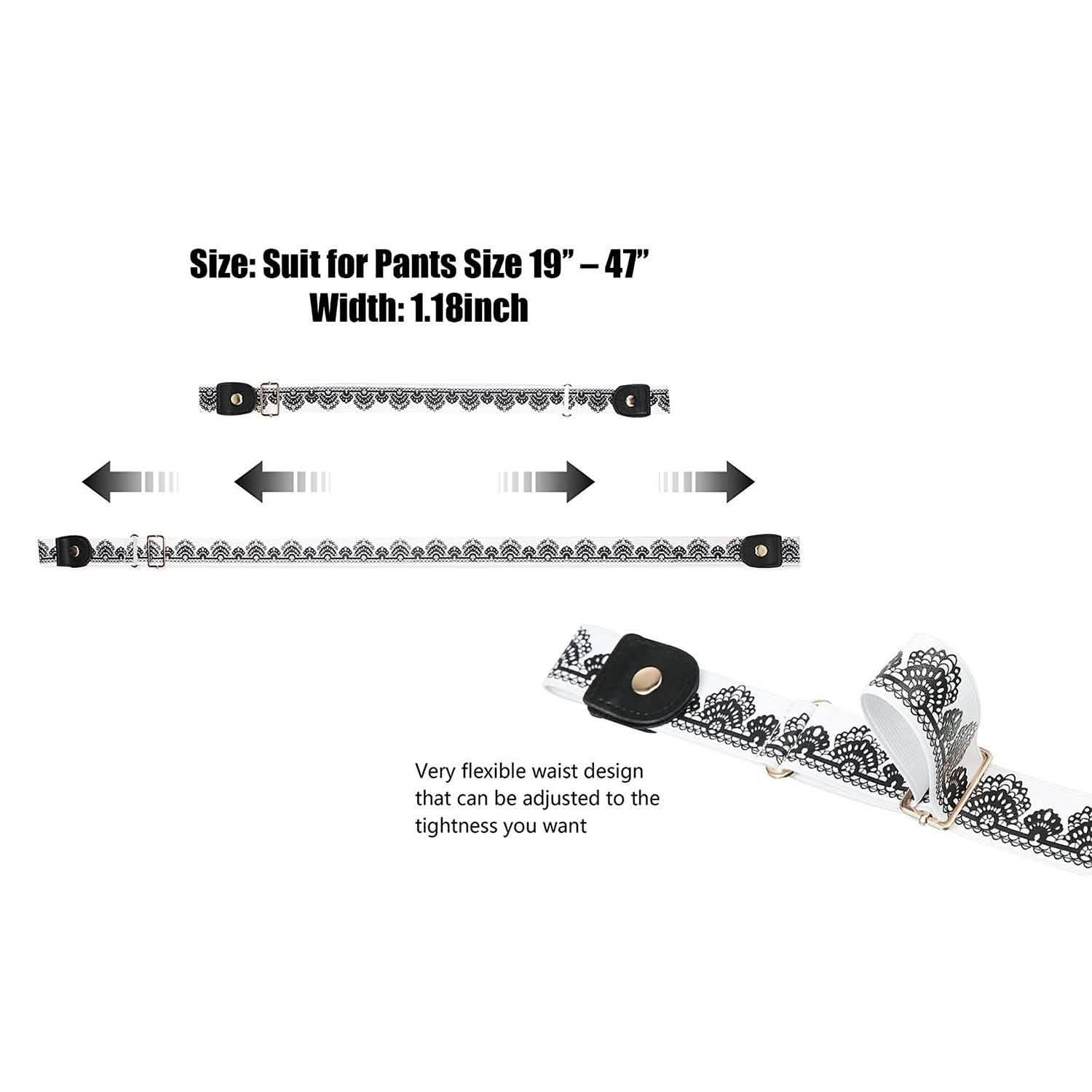 Men And Women's Buckle Free Adjustable Stretch Belts DailySale