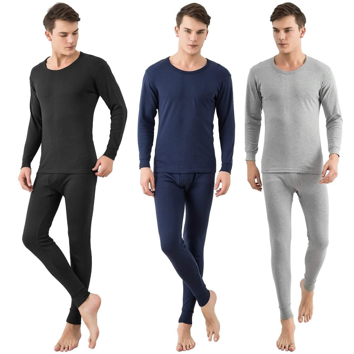 Men Thermal Underwear Set - Long Johns Pants and Long Sleeve DailySale