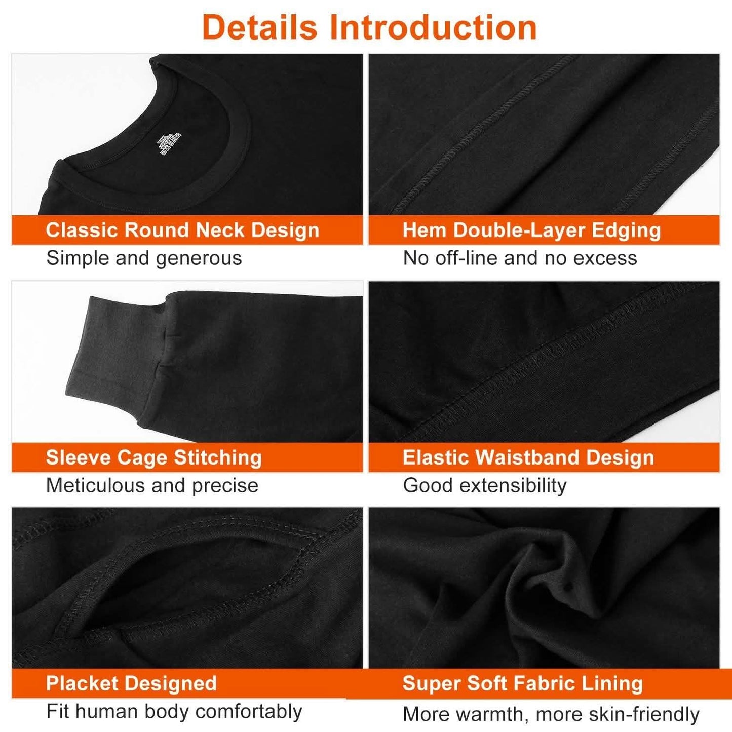Men Thermal Underwear Set - Long Johns Pants and Long Sleeve DailySale