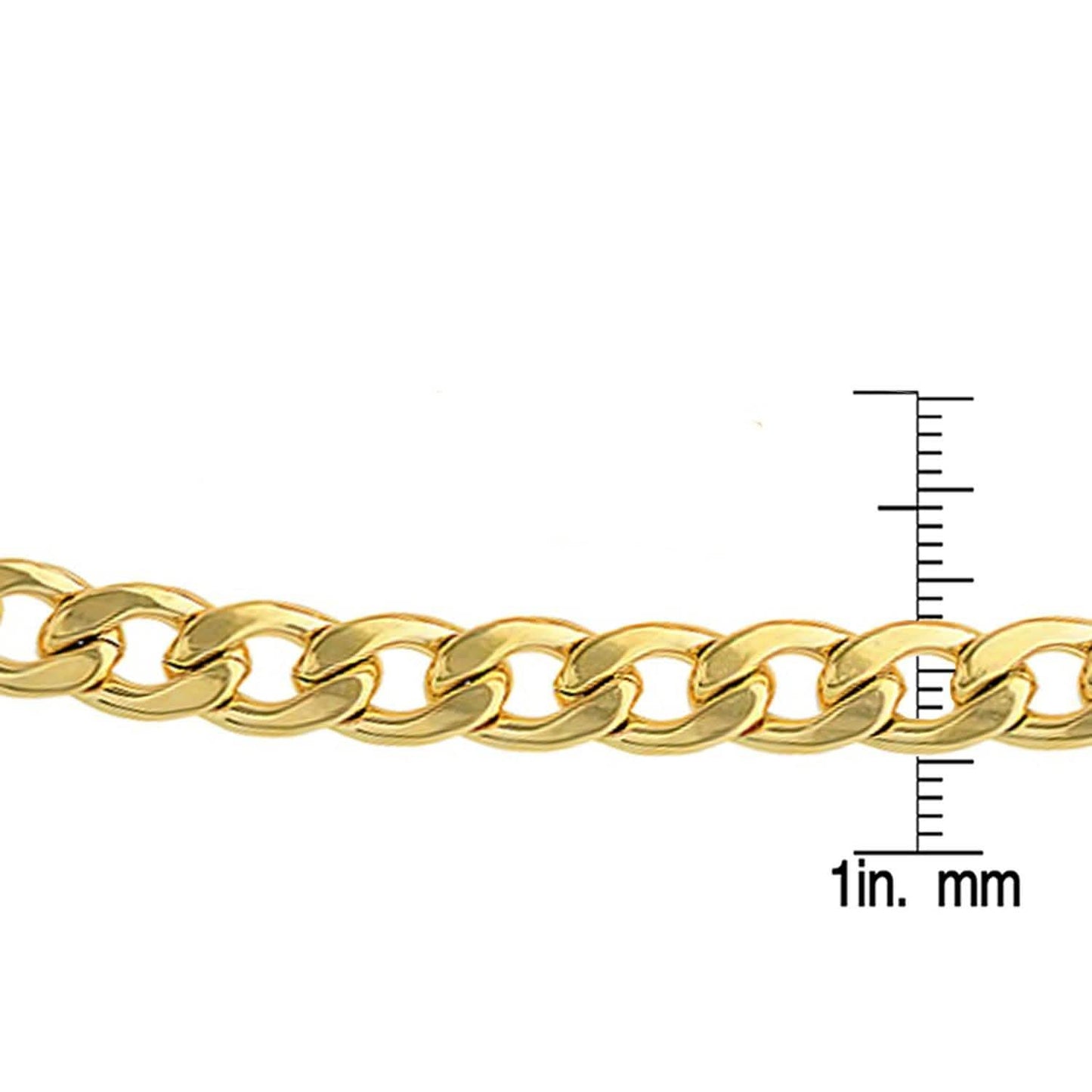 Men's 18k Gold Plated Stainless Steel Cuban Link Chain Bracelet and Necklace Set DailySale