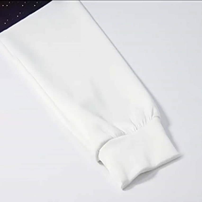 Men's 3D Print Block Starry Sky Milk Hoodie DailySale