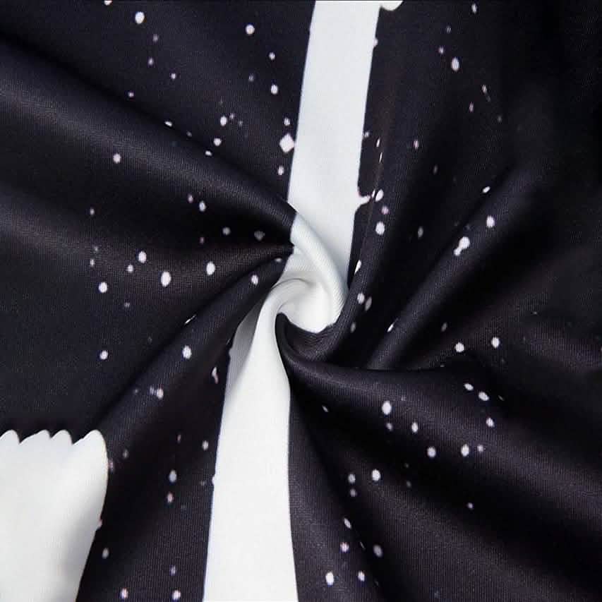 Men's 3D Print Block Starry Sky Milk Hoodie DailySale