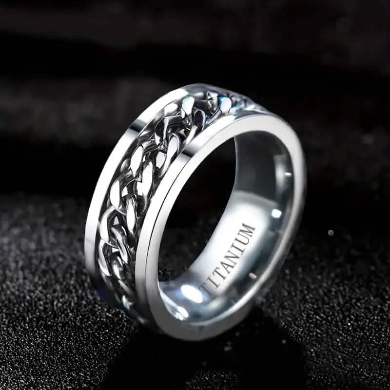 Men's 8mm Titanium Steel Ring DailySale