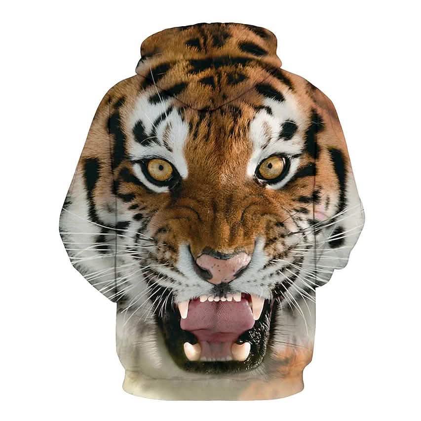 Men's Animal Patterned 3D Tiger Hoodie DailySale