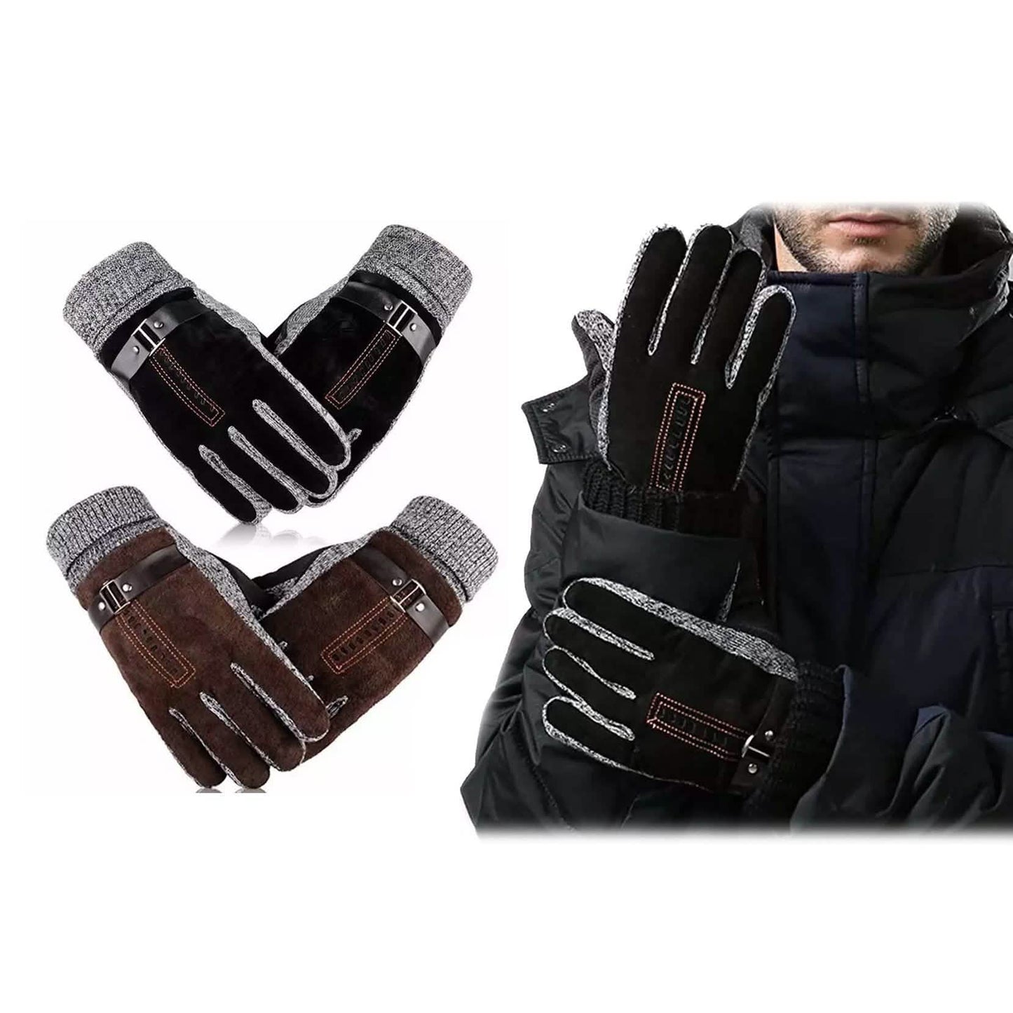 Men's Anti-Skid Windproof Winter Thermal Gloves DailySale