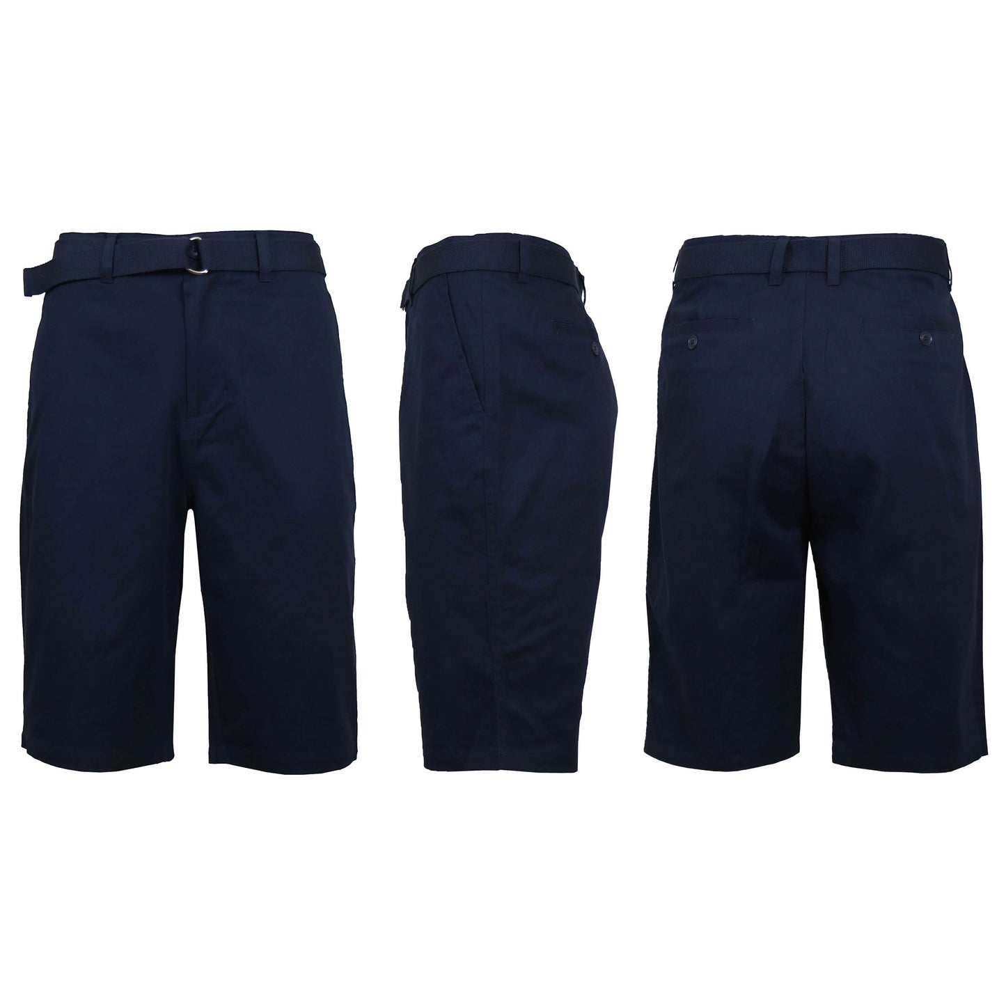 Men's Cotton Chino Shorts with Belt DailySale