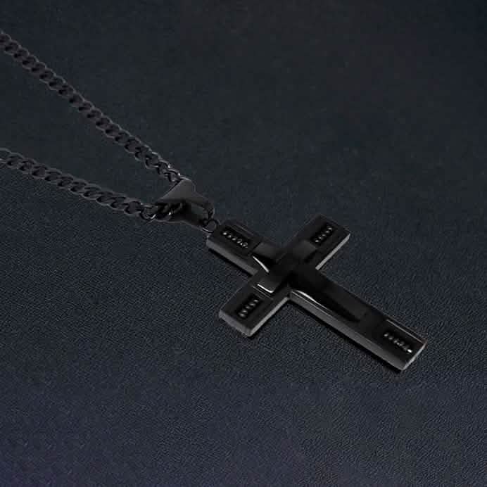 Men's Cross Necklaces in Stainless Steel DailySale