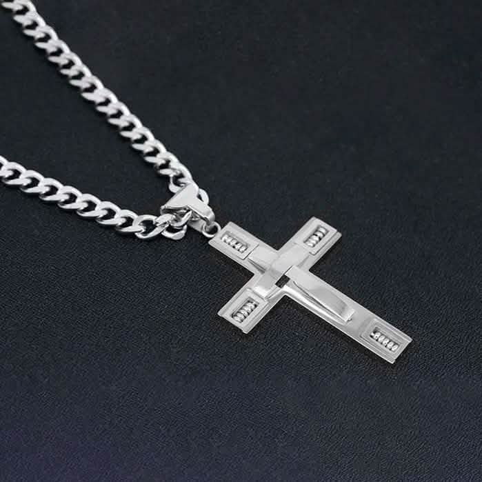 Men's Cross Necklaces in Stainless Steel DailySale