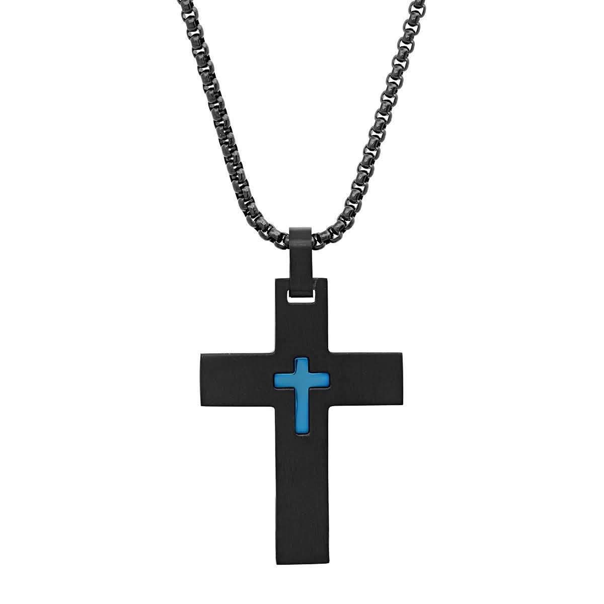 Men's IP Stainless Steel Cross Pendant DailySale