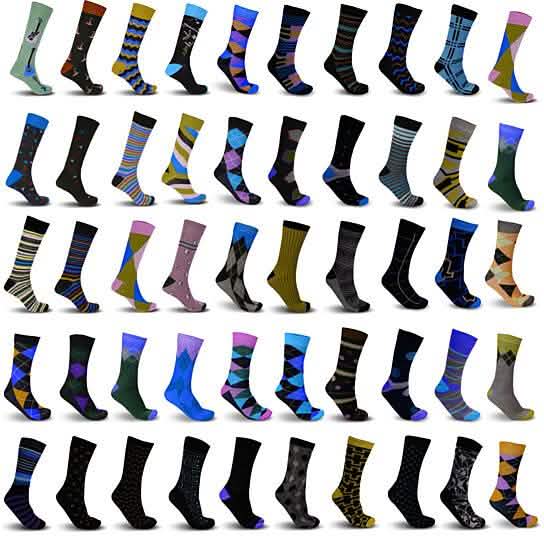 Men's James Fiallo Premium Quality Dress Socks DailySale