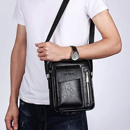 Men's Leather Handbag Small Crossbody Shoulder Bags DailySale