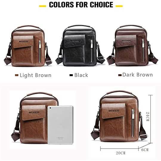 Men's Leather Handbag Small Crossbody Shoulder Bags DailySale