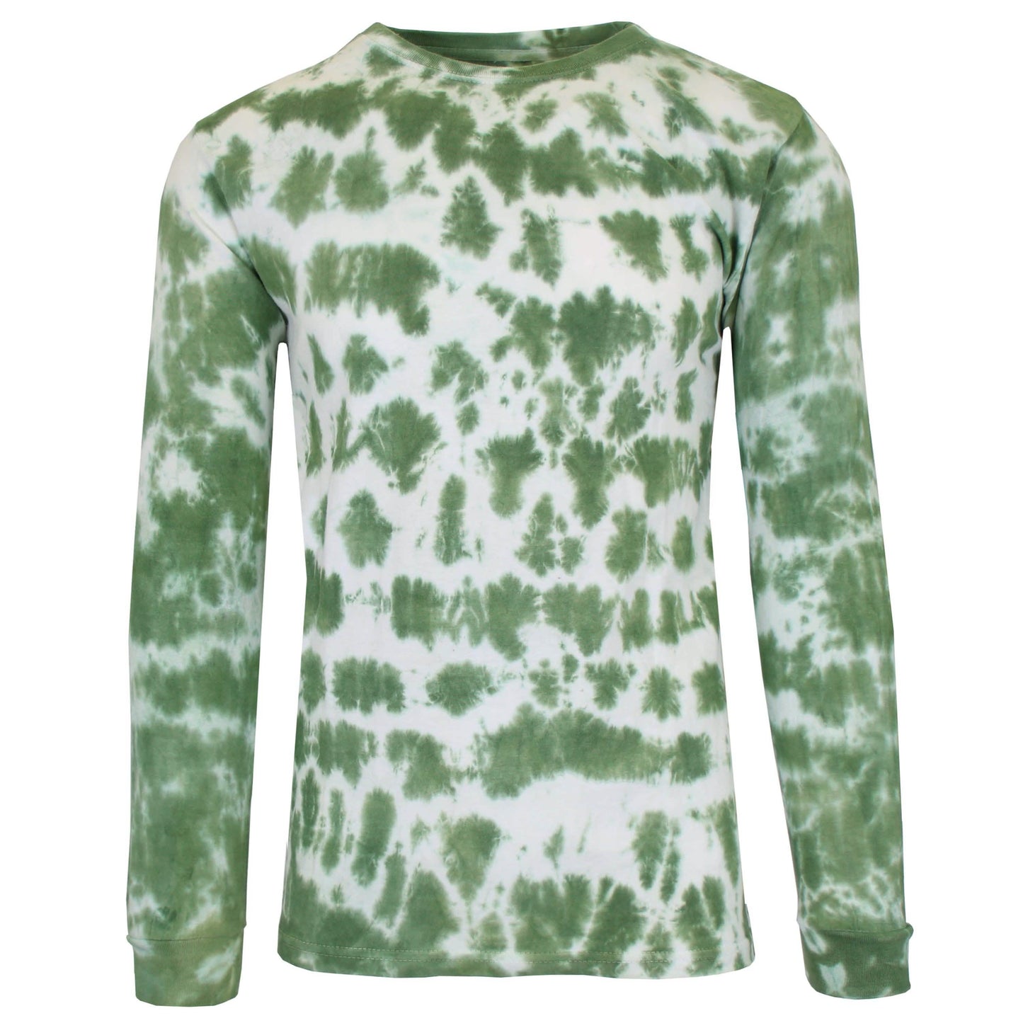Men's Long Sleeve Tie-Dye Cotton Tee DailySale