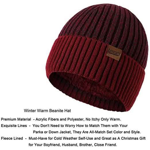 Men's Scarf and Beanie Hat Themal Gloves Set DailySale