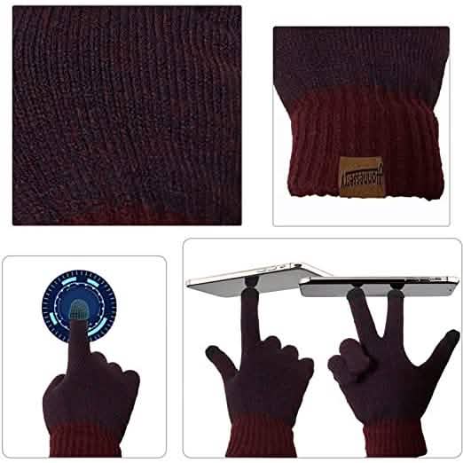 Men's Scarf and Beanie Hat Themal Gloves Set DailySale