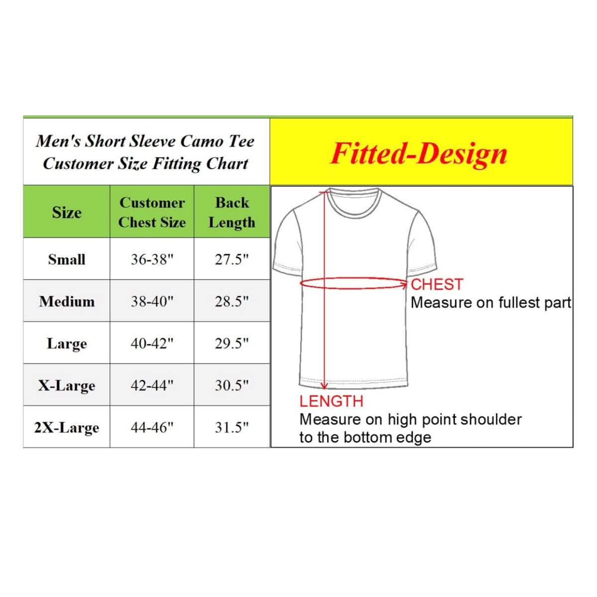 Men's Short Sleeve Crew Neck Camo Printed Tee DailySale