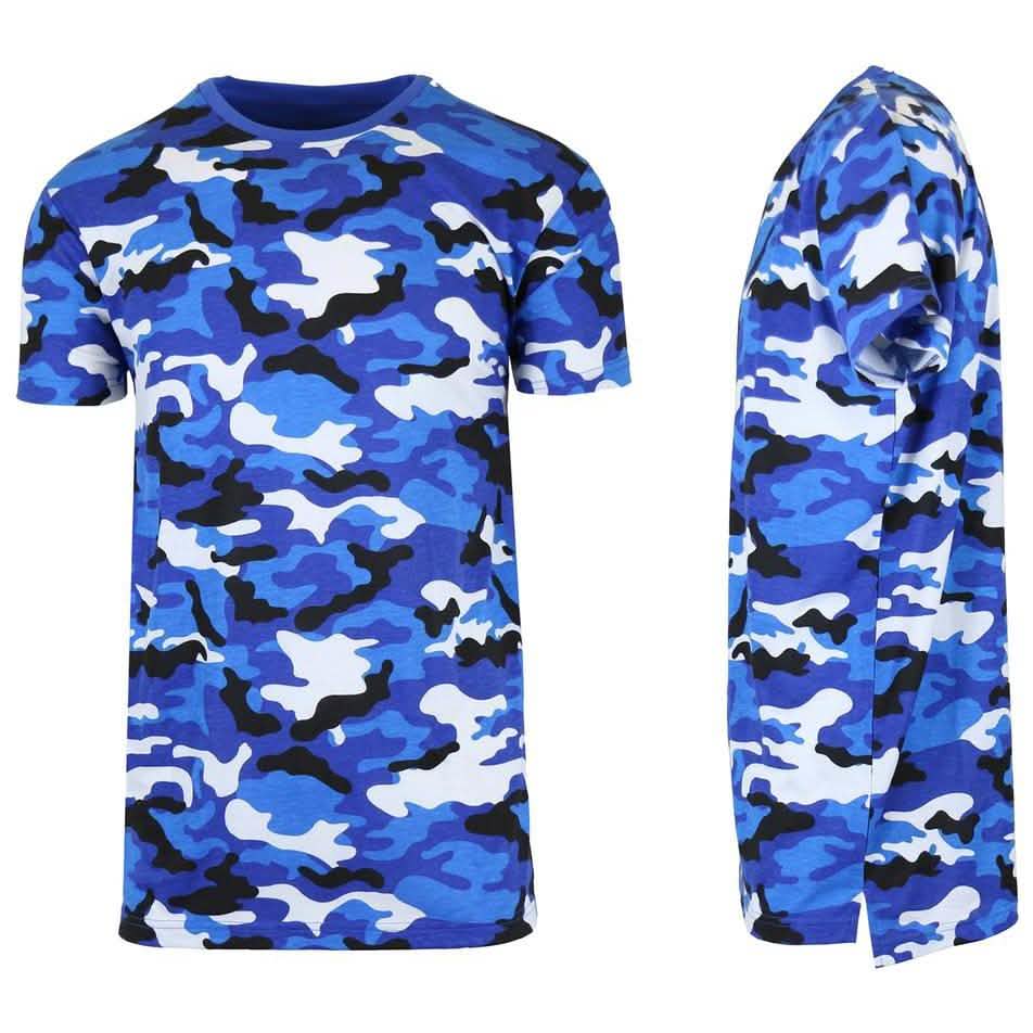 Men's Short Sleeve Crew Neck Camo Printed Tee DailySale