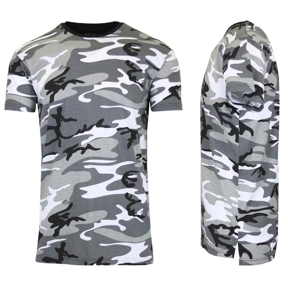 Men's Short Sleeve Crew Neck Camo Printed Tee DailySale