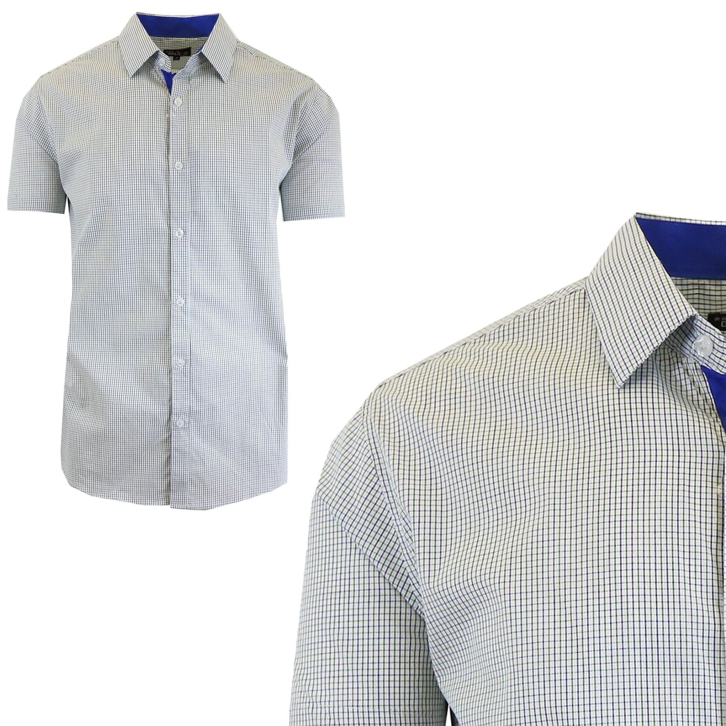 Men's Short Sleeve Slim-Fit Casual Dress Shirts DailySale