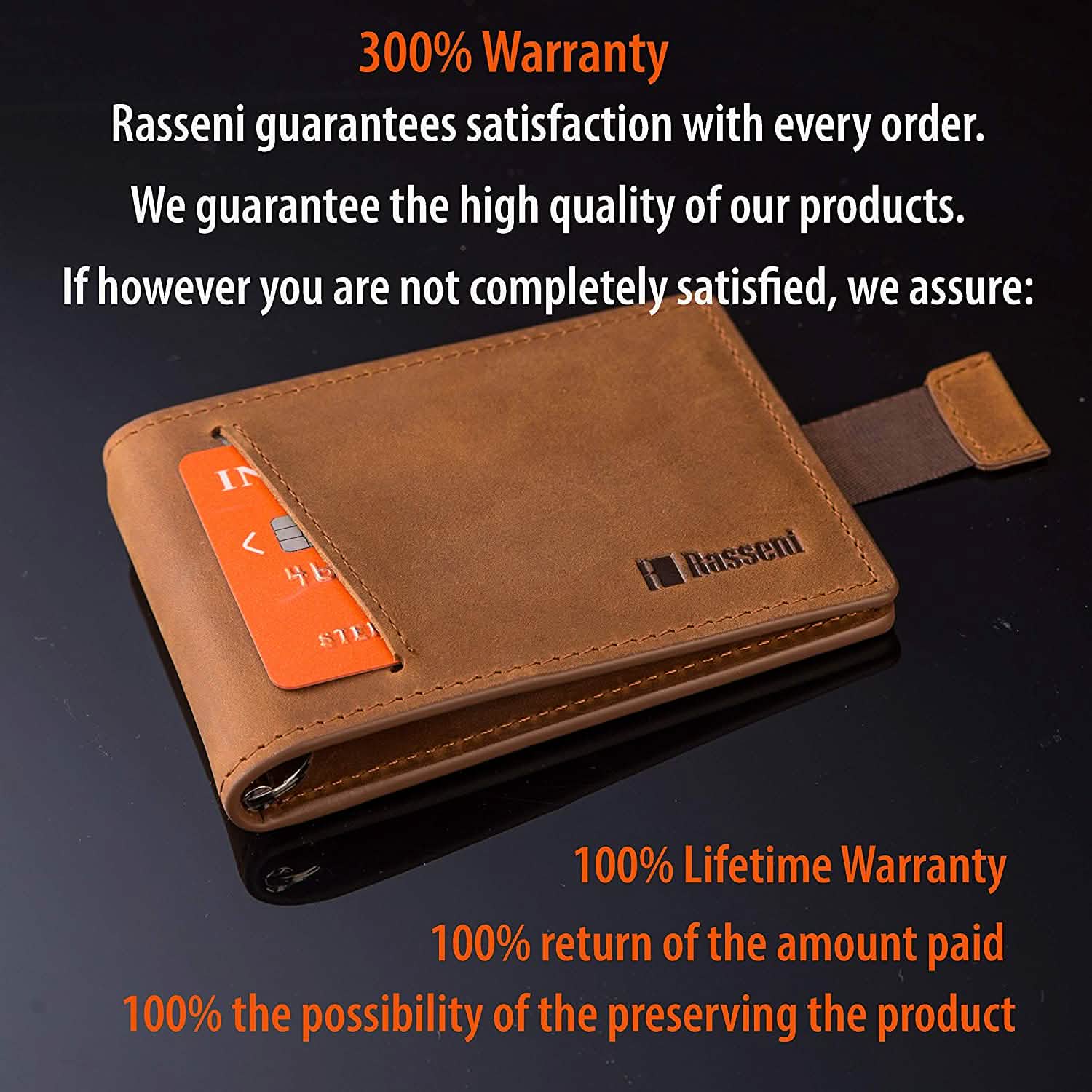 Men's Slim Leather Wallet with Money Clip Bifold Minimalist RFID Blocking Card DailySale