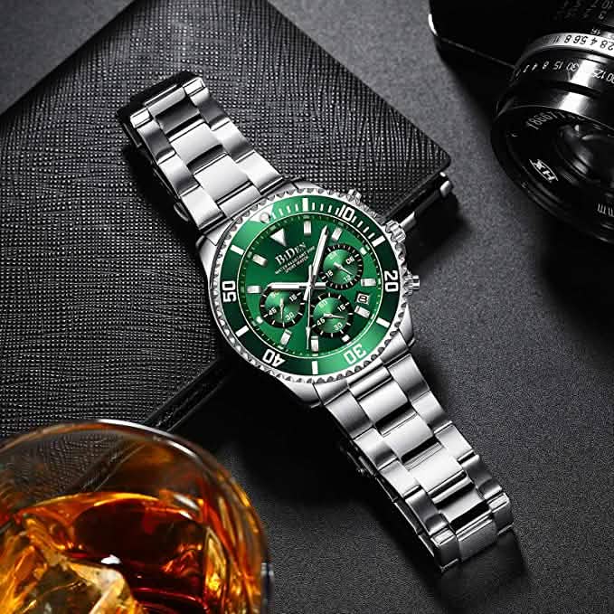 Men's Stainless Steel Watches Chronograph DailySale