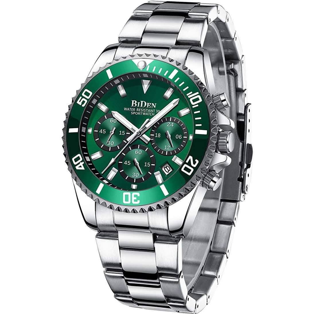 Men's Stainless Steel Watches Chronograph DailySale
