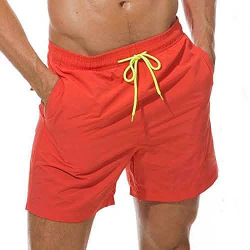 Men's Swim Trunks Quick Dry Beach Shorts with Pockets DailySale