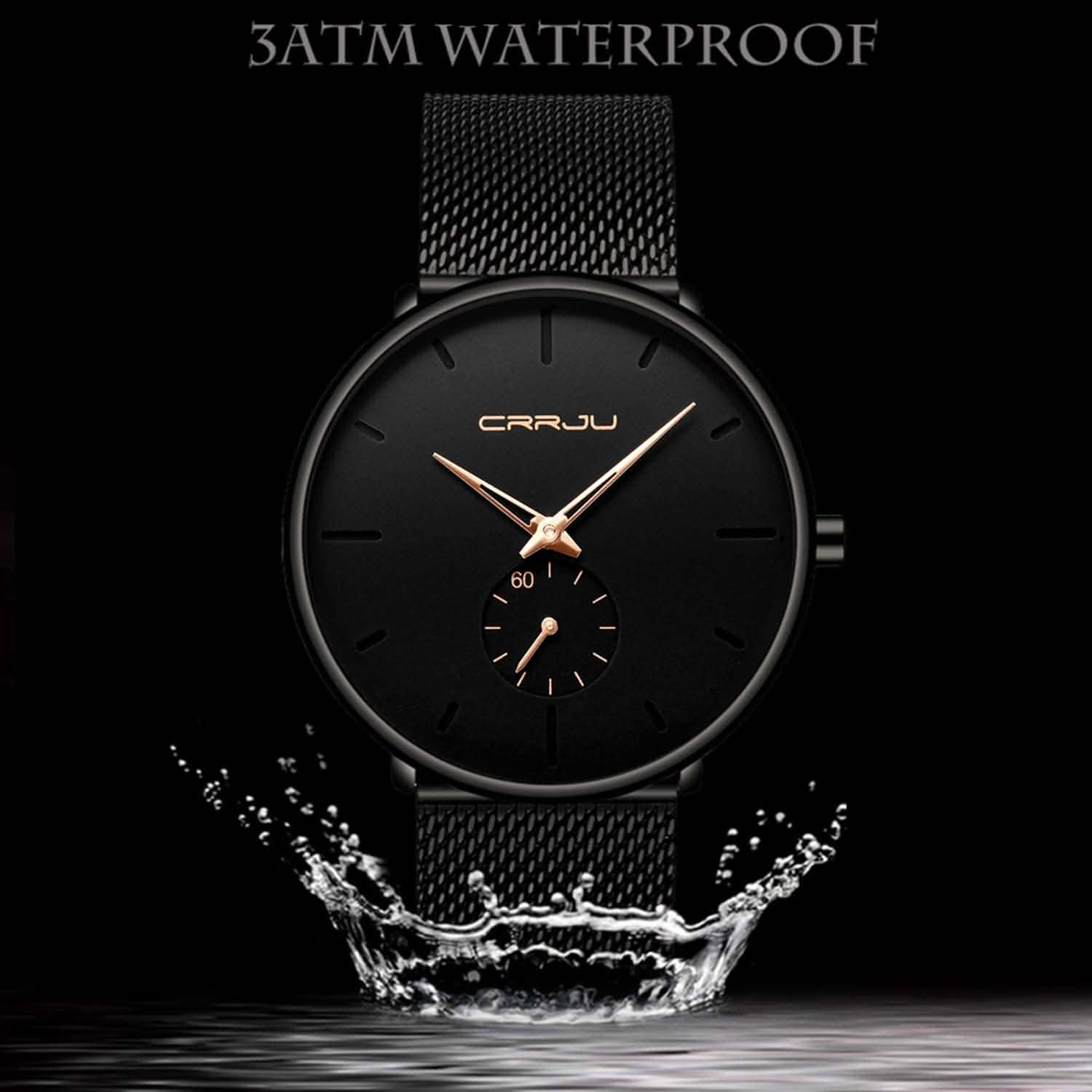 Men's Ultra-Thin Minimalist Waterproof Fashion Wrist Watch DailySale