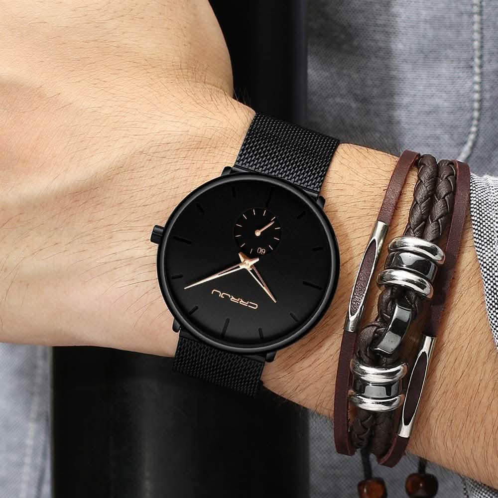 Men's Ultra-Thin Minimalist Waterproof Fashion Wrist Watch DailySale