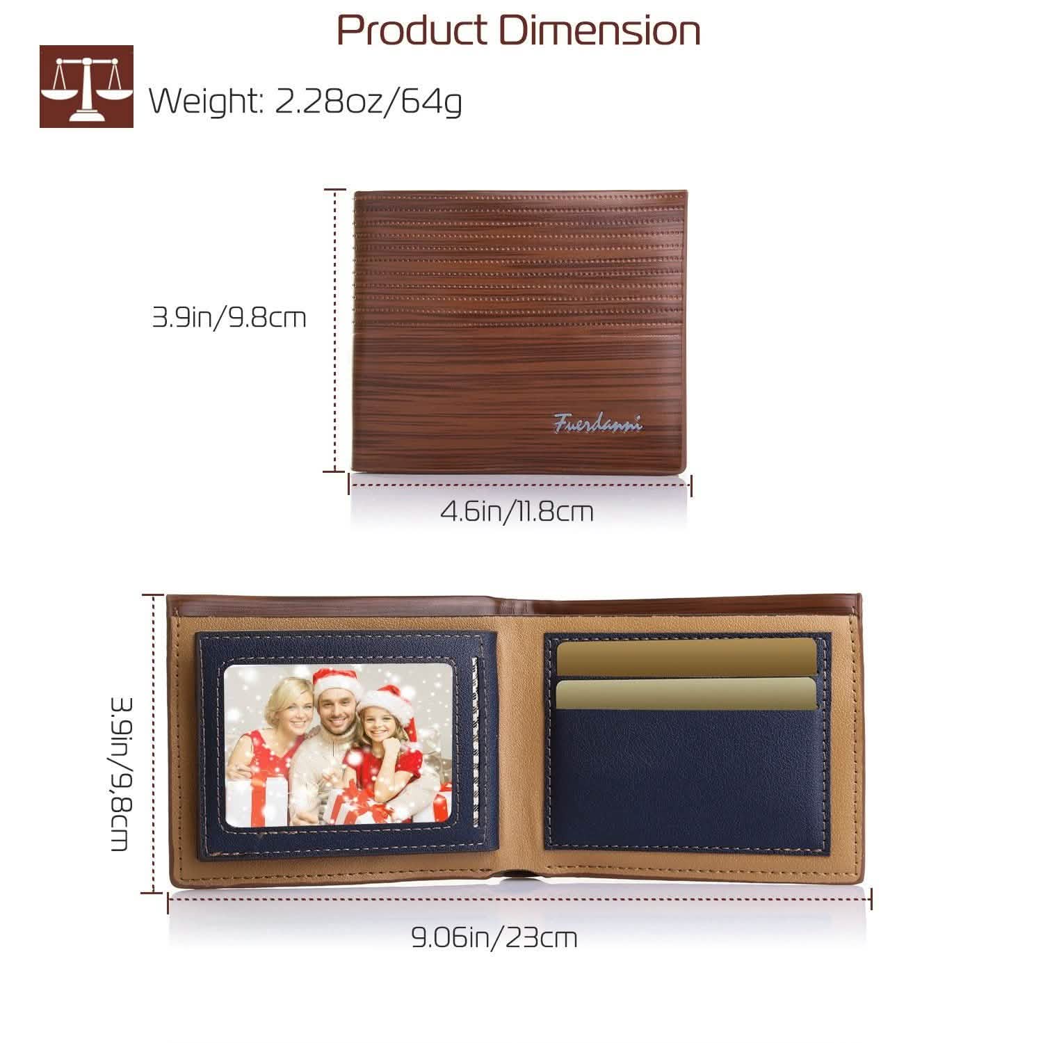 Men's Wallet PU Leather Bifold Purse Credit Card Holders DailySale