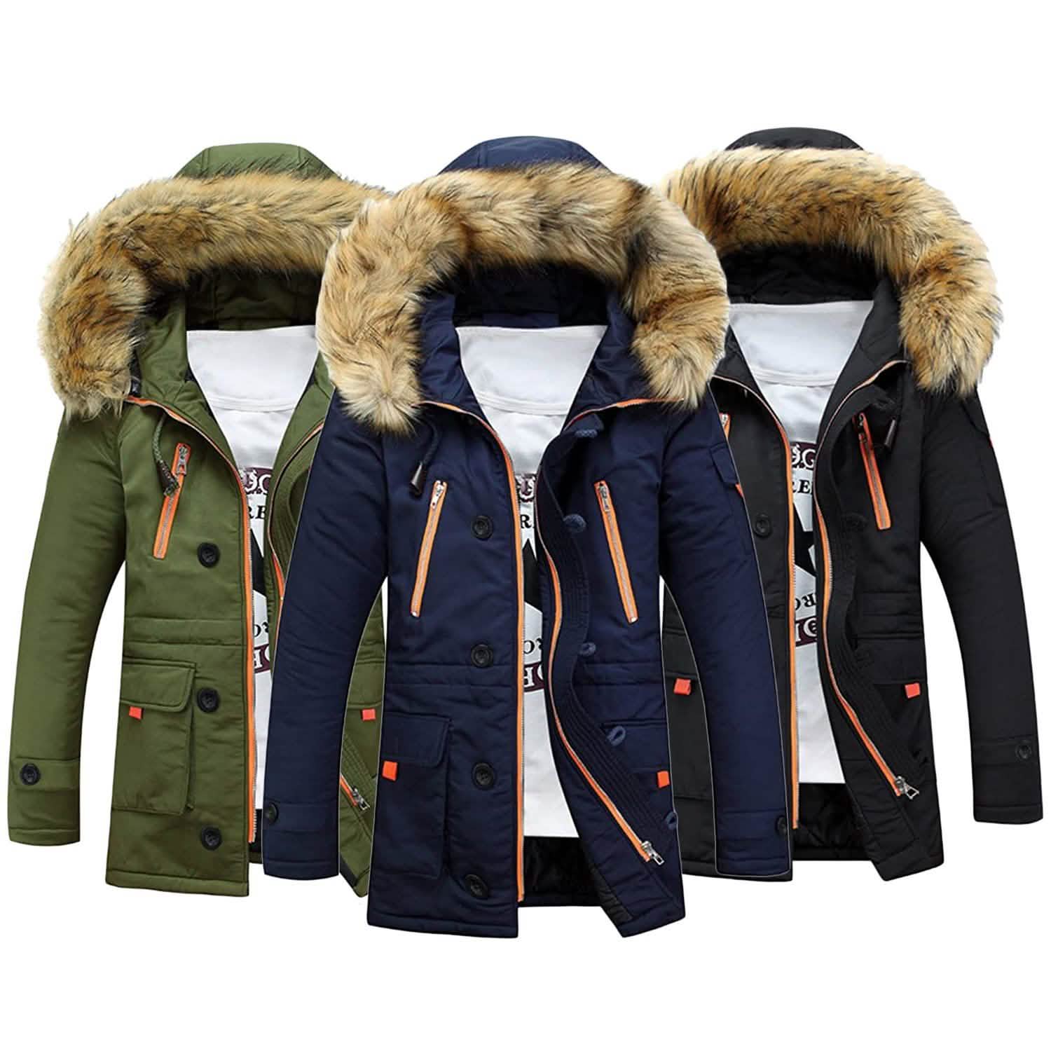 Men's Winter Hooded Down Coat Parkas DailySale