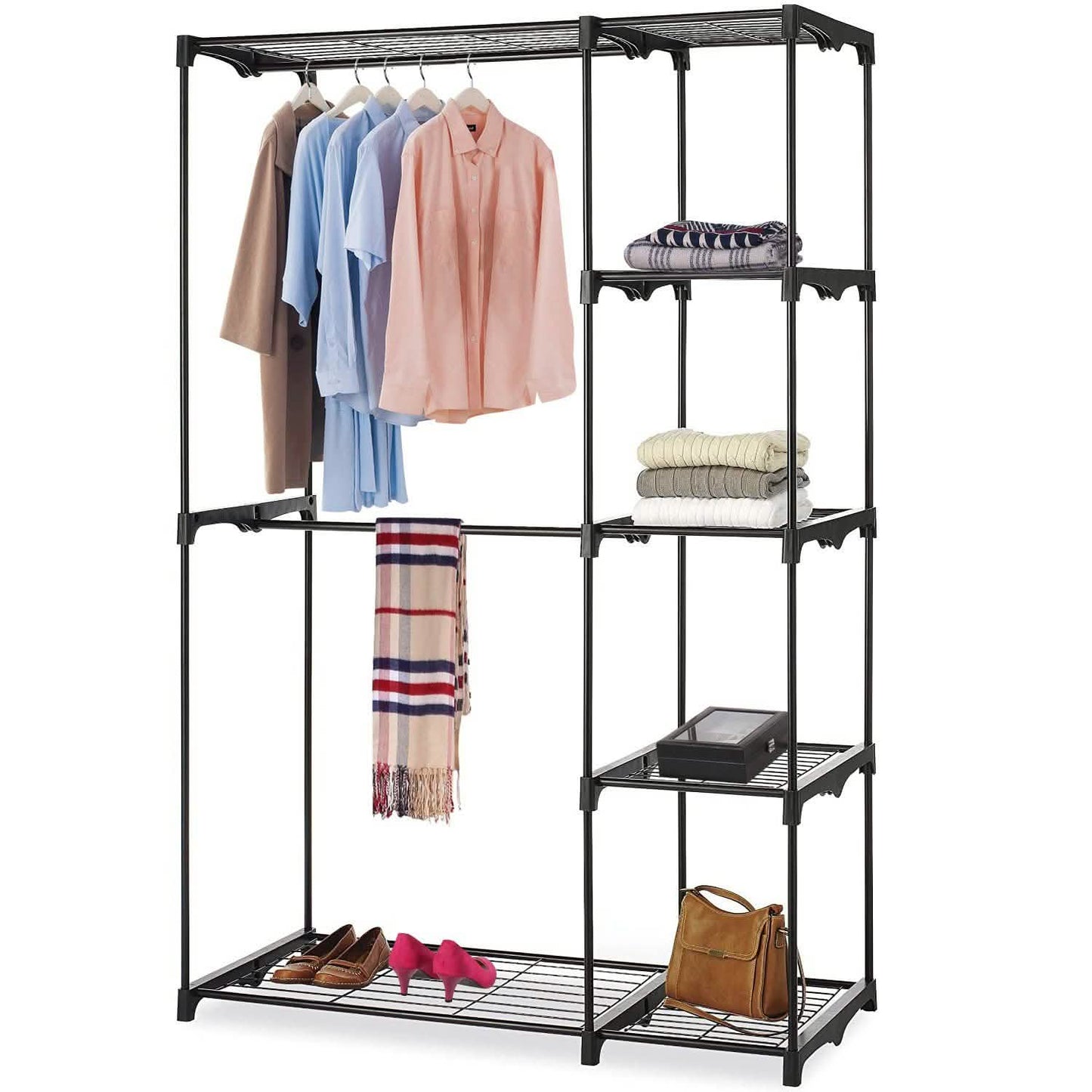 Metal Closet Deluxe Double Rod DailySale