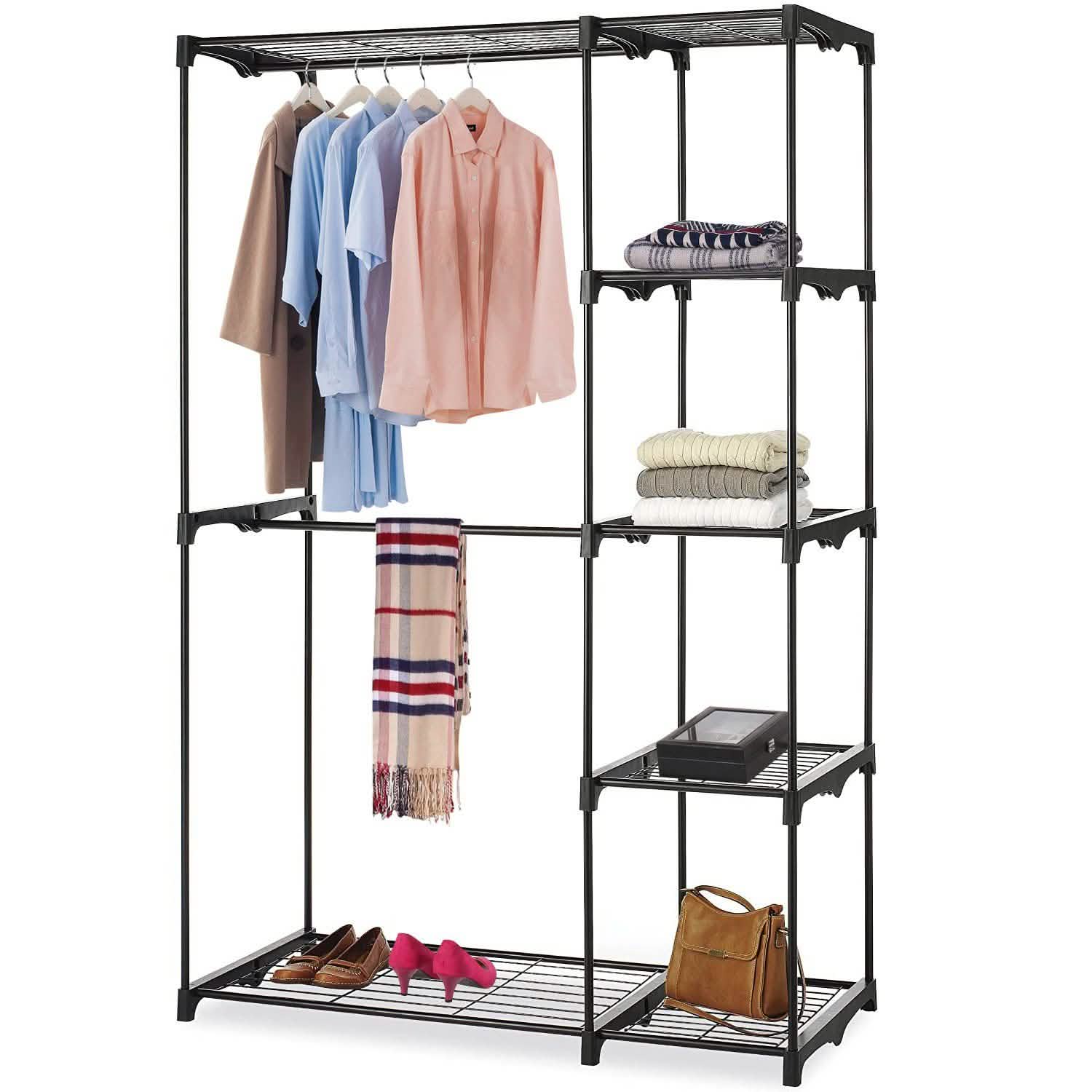 Metal Closet Deluxe Double Rod DailySale