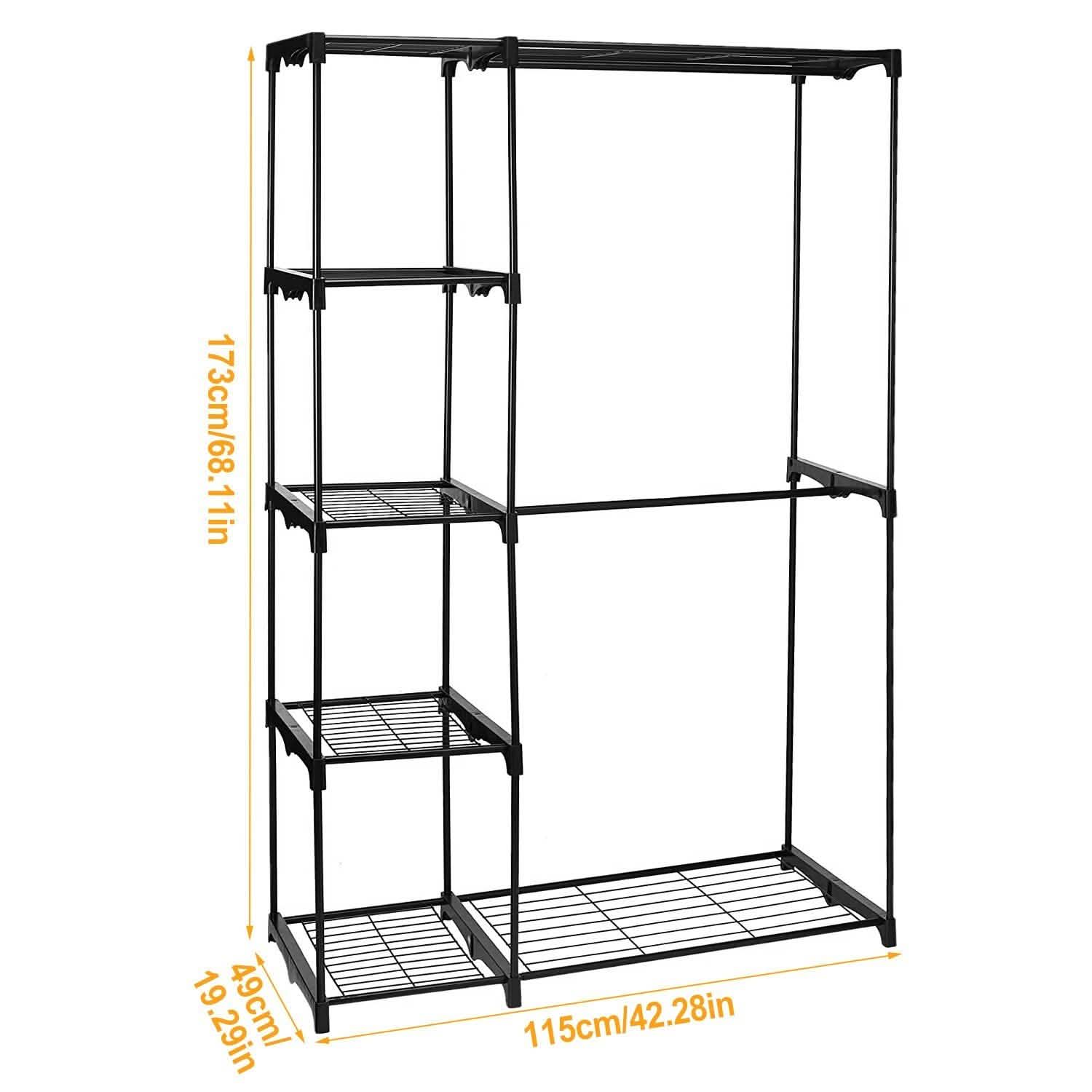 Metal Closet Deluxe Double Rod DailySale