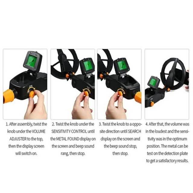 Metal Detector Deep Sensitive Waterproof Gold Finder Tracker DailySale