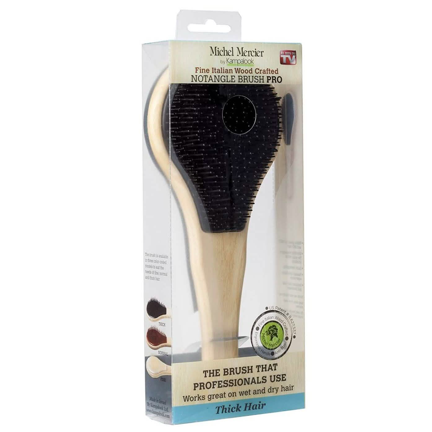 Michel Mercier Wood Crafted Detangling Hair Brush DailySale