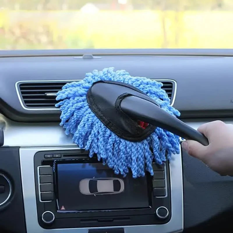 Microfiber Car Duster with Plastic Handle - Interior Cleaning Brush DailySale