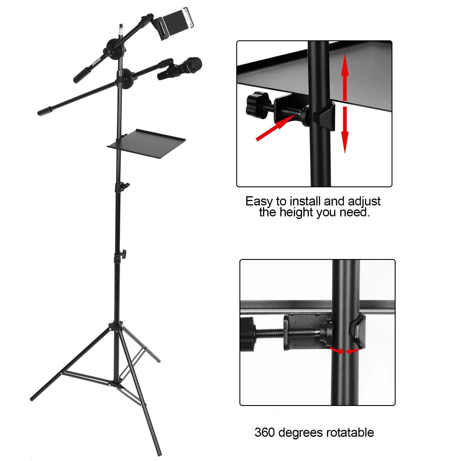 Microphone Stand Tray Clamp-on Rack Shelf Holder for Music Sheet DailySale