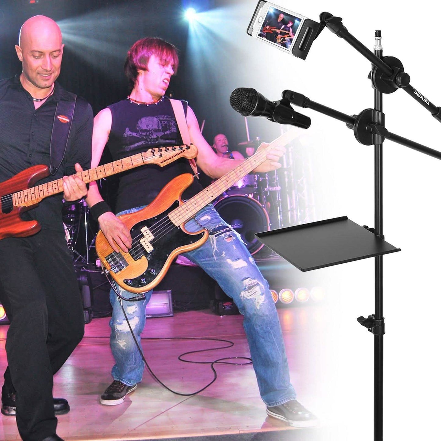 Microphone Stand Tray Clamp-on Rack Shelf Holder for Music Sheet DailySale