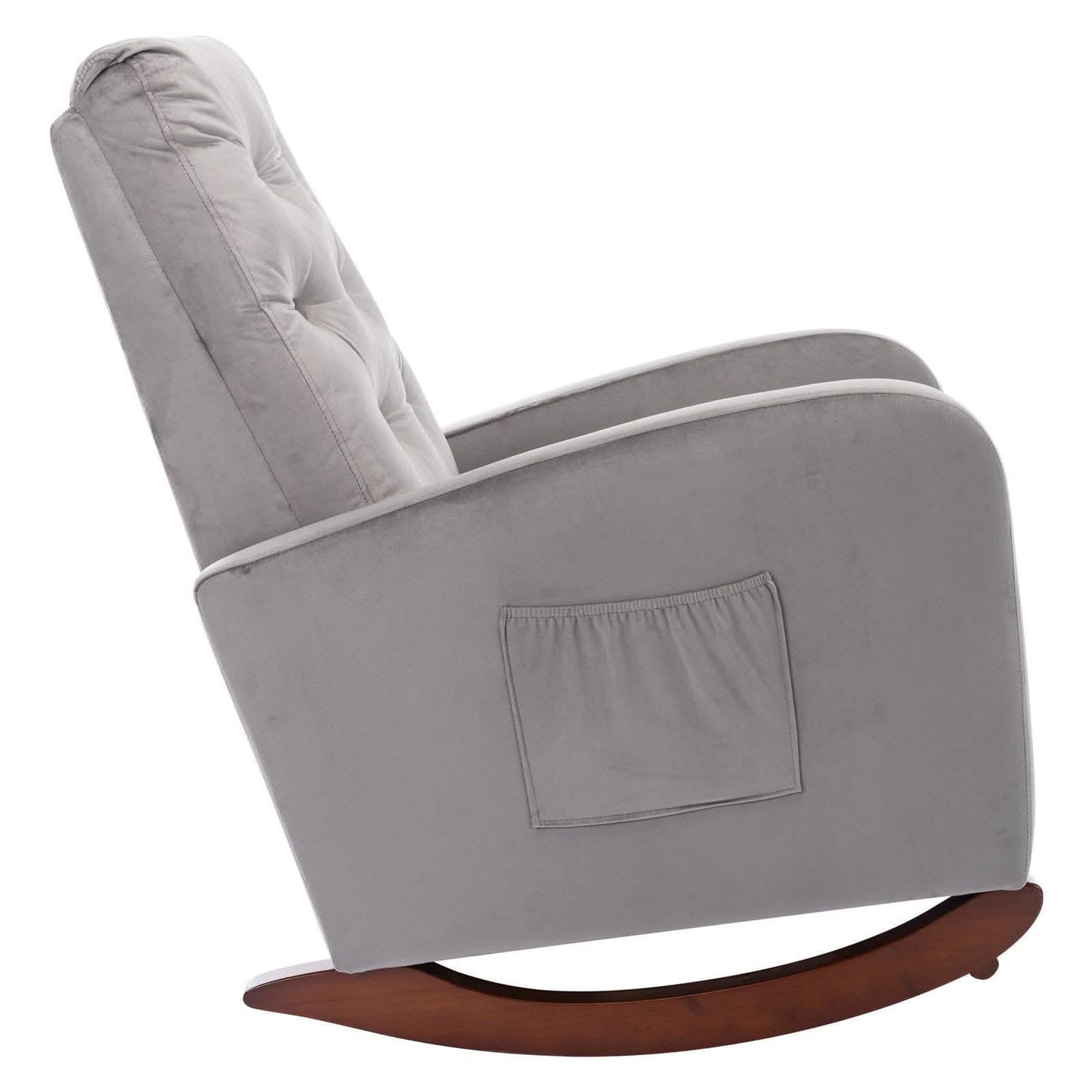 Mid-Century Modern Nursery Rocking Chair Armchair DailySale