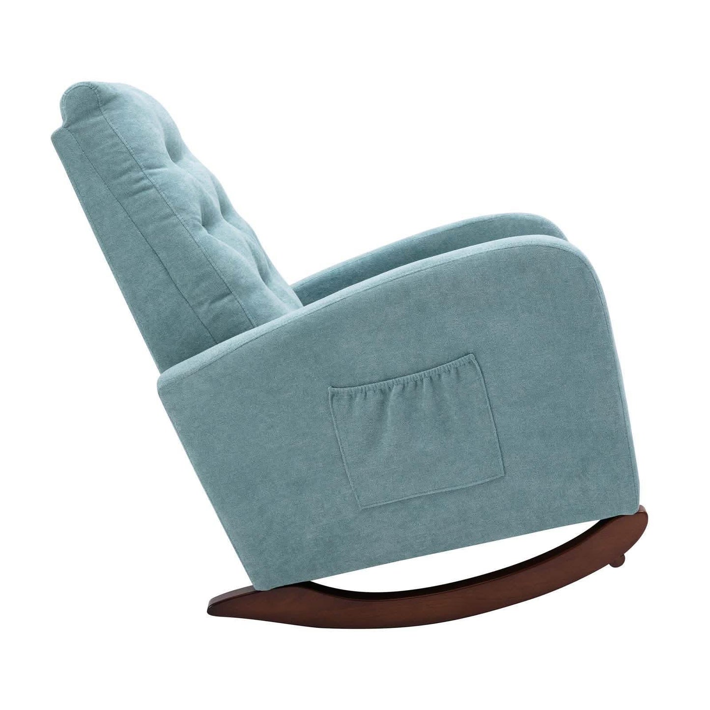 Mid-Century Modern Nursery Rocking Chair Armchair DailySale