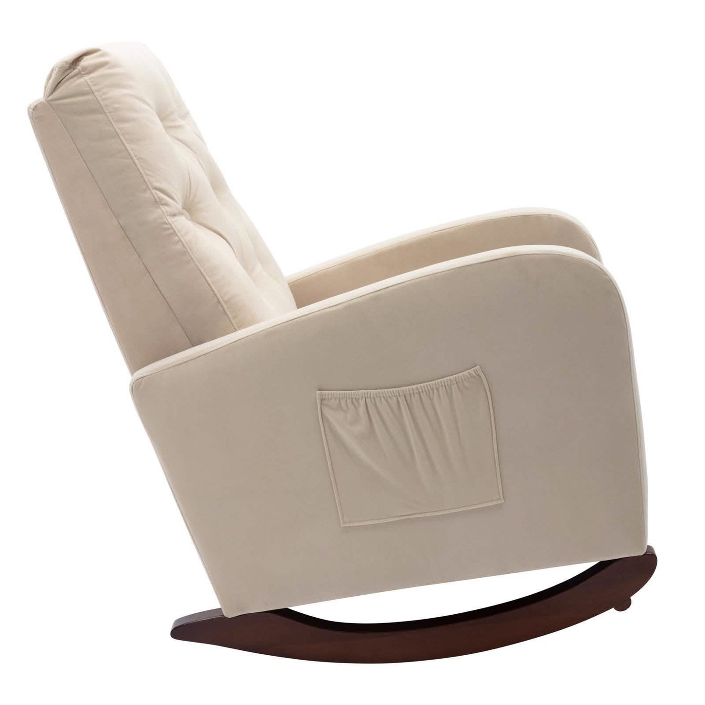 Mid-Century Modern Nursery Rocking Chair Armchair DailySale