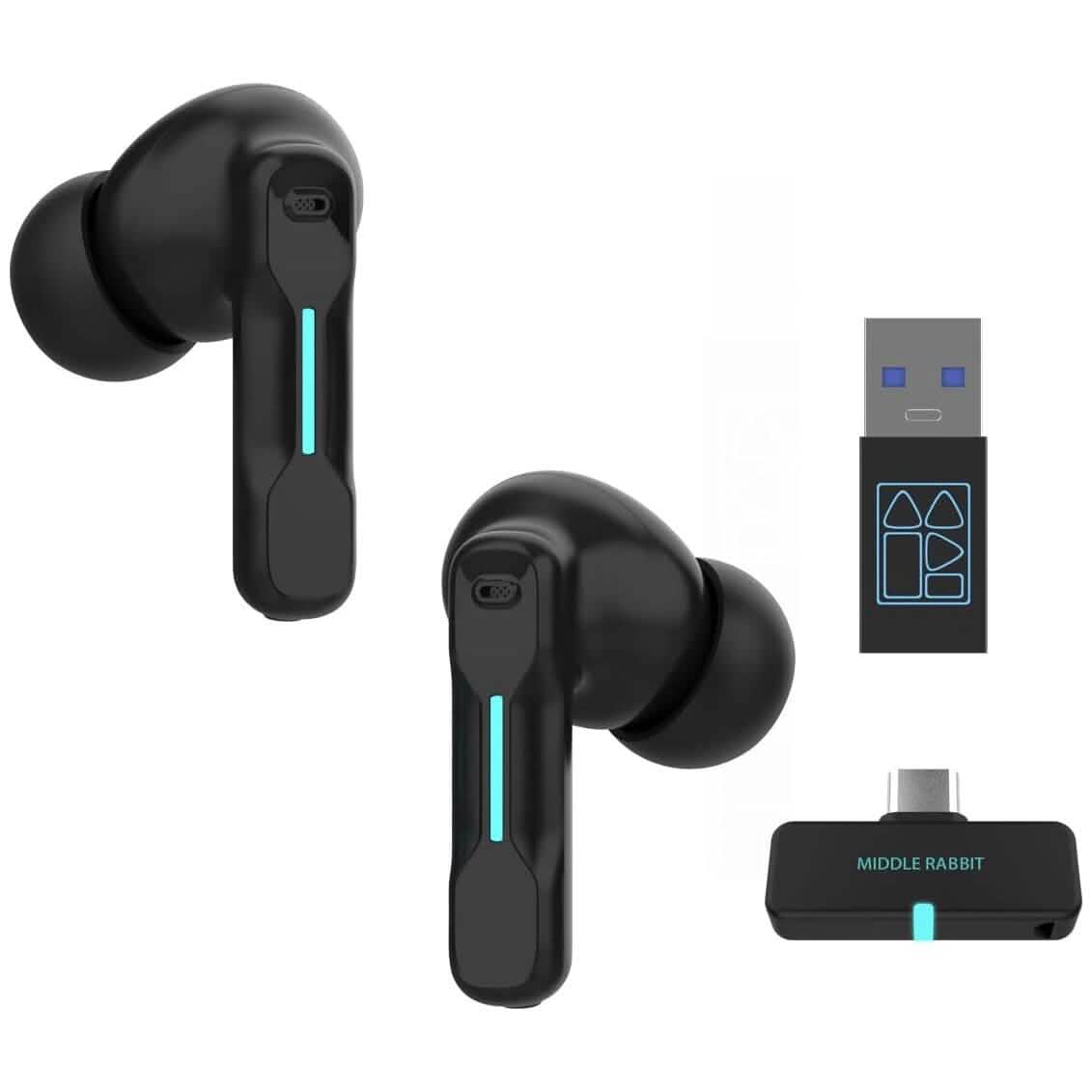 Middle Rabbit SW4 Wireless Gaming Earbuds (Refurbished) DailySale
