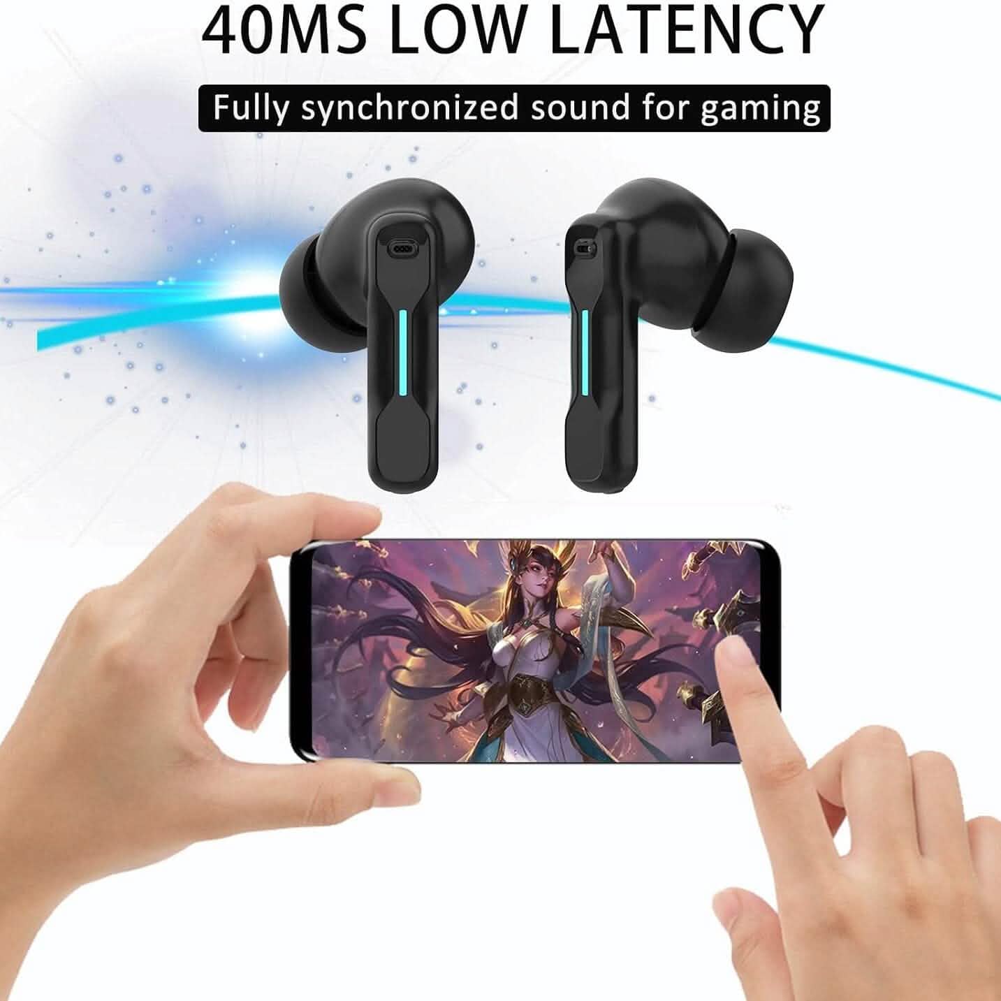Middle Rabbit SW4 Wireless Gaming Earbuds (Refurbished) DailySale