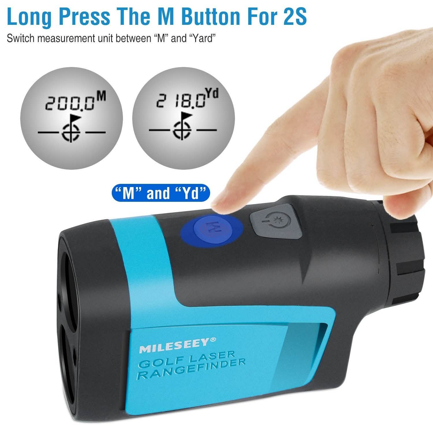 Mileseey Professional Precision Laser Golf Rangefinder DailySale
