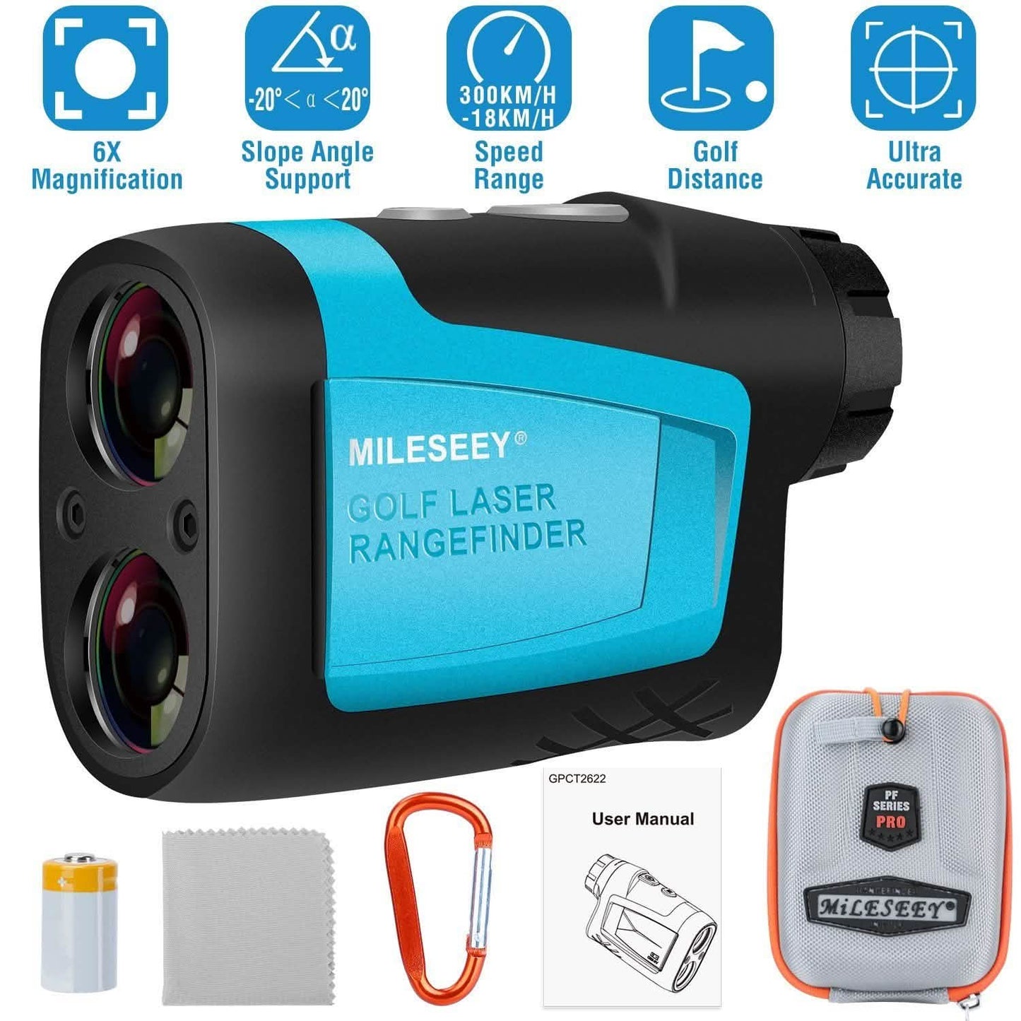 Mileseey Professional Precision Laser Golf Rangefinder DailySale