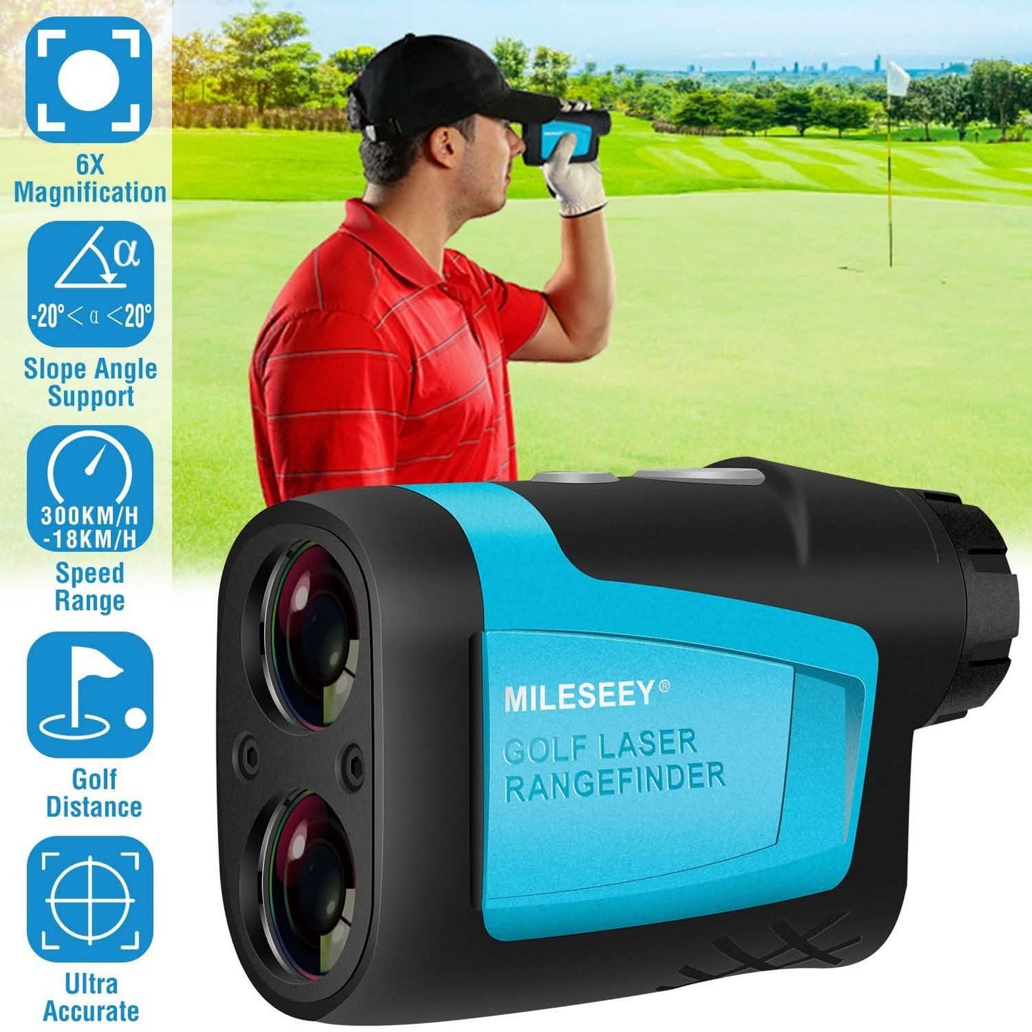 Mileseey Professional Precision Laser Golf Rangefinder DailySale